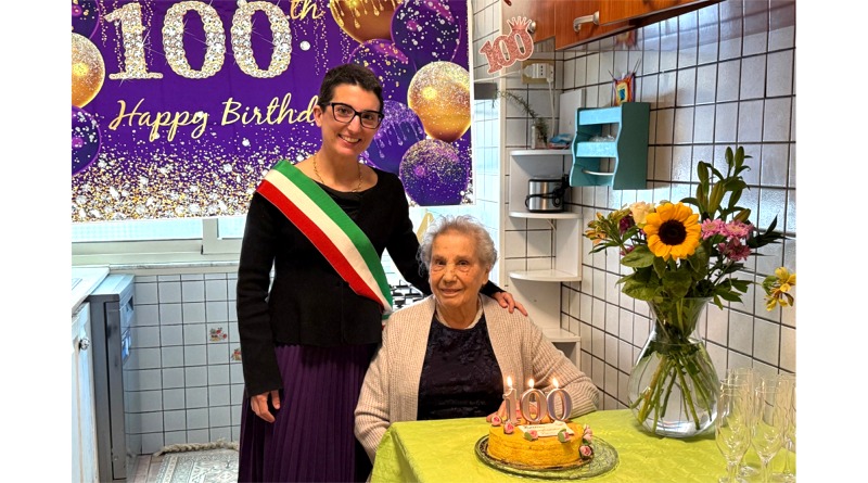 Cagliari, festeggiati i 100 anni di Giuseppa Palla - foto Comune di Cagliari