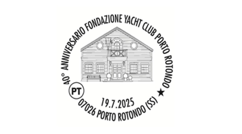 Annullo Poste Italiane 40 anni Yacht Club Porto Rotondo